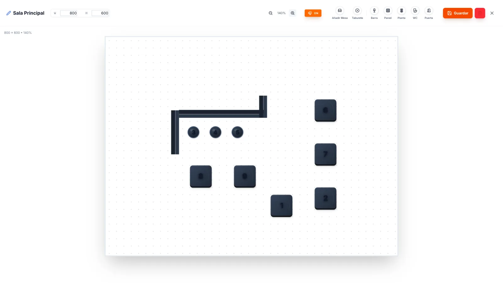 Floor plan editor